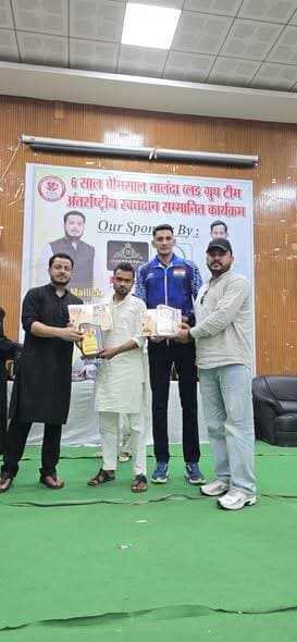 अंतरराष्ट्रीय मंच पर सम्मानित हुए झारखंड के युवा समाजसेवी Pathan Tabish PT, मिला 'रक्तवीर योद्धा' सम्मान
