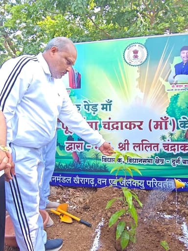 जिला मुख्यालय खैरागढ़ में आयोजित अंतर्राष्ट्रीय योग दिवस 2026 के अवसर पर स्वामी आत्मानंद उत्कृष्ट हिन्दी/इंग्लिश मीडियम कन्या शाला खैरागढ़ के परिसर में जनप्रतिनिधियों एवं गणमान्य नागरिकों ने “एक पेड़ मां के नाम” अभियान के तहत पौधरोपण किया।
#kcgdistrict
#IDY2026
#InternationalDayOfYoga
#YogaDay2026
#NashaMuktBharat