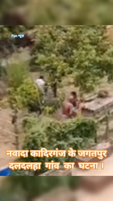 नवादा के कादिरगंज थाना क्षेत्र के जगतपुर दलदलहा गांव का घटना ।