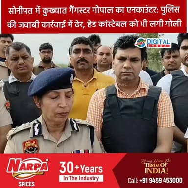 सोनीपत में कुख्/यात गैंगस्/टर गोपाल का एन/काउंटर: पुलिस की जवाबी कार्रवाई में ढेर, हेड कांस्टेबल को भी लगी गोली
#india #db #digitalbhoomi #explore #news #haryana #sonipat #police #sonipatnews