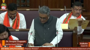 পশ্চিমবঙ্গ সরকারের বাজেট পেশ করলেন ডঃ স্বপন দাশগুপ্ত । একাধিক উল্লেখযোগ্য কর্মসূচি ও প্রকল্পের সূচনা করলেন তিনি
Like & Follow: Banglar Songbad
#BJP #WestBengal #bengali #পশ্চিমবঙ্গ #বাজেট #budget