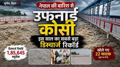 Supaul : नेपाल की बारिश से उफनाई कोसी, इस साल का सबसे बड़ा डिस्चार्ज; 'बिहार का शोक' बनी नदी पर प्रशासन अलर्ट"।
#birpurnews #SimrahiBazaar #bhimngar #SupaulNews #bihar #Khushiriver #Kosibaraj