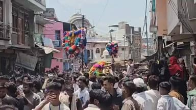 शहर में निकले आलम निशान, पुलिस एवं प्रशासन की सुरक्षा के बीच हुआ आयोजन #श्योपुर