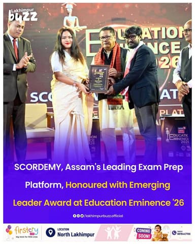 #News || SCORDEMY, one of Assam’s leading online exam preparation platforms, has been honoured with the “Emerging Leader in the Online Platform for Competitive Exam” award at Education Eminence 2026, in the presence of Assam Education Minister Ranoj Pegu.
The platform offers coaching for competitive exams including UPSC, APSC, SSC, ADRE, and Banking, and has built a strong presence across the Northeast by focusing on quality education at affordable prices.
SCORDEMY said the award reflects the trust of thousands of aspirants and the dedicated efforts of its faculty, mentors, and support team in helping students achieve their career goals.
.
.
.
.
.
#lakhimpurbuzz