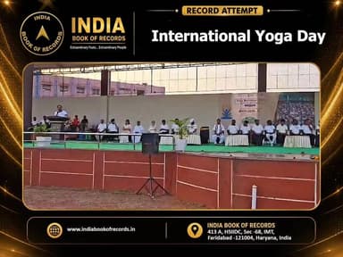 International Yoga Day | India Book of Records
On the occasion of International Yoga Day, the spirit of wellness, discipline, and inner harmony is being celebrated through extraordinary record achievements recognized by the India Book of Records. In this special reel, remarkable yoga-related records accomplished by inspiring participants from across the nation are being showcased. Through dedication, perseverance, and a commitment to healthy living, exceptional milestones have been achieved and memorable records have been created. The transformative power of yoga is being highlighted, while its role in promoting physical strength, mental clarity, and holistic well-being is being honoured and celebrated by record holders nationwide.
#indiabookofrecords #internationalyogaday #yogaday #ibrrecords #healthyliving #yogaspirit #IBR