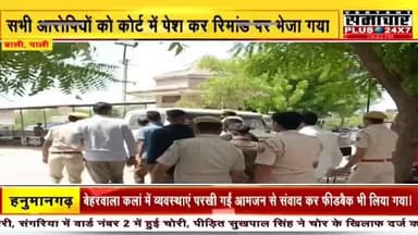 पदमपुरा फायरिंग केस में पुलिस ने 24 घंटे में 7 हमलावर गिरफ्तार, कोर्ट में पेश रिपोर्ट प्रहलादसिंह समाचार प्लस