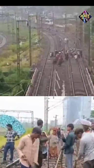 Trans-Harbour Railway services have been temporarily suspended due to soil erosion beneath the railway tracks between Koparkhairane and Ghansoli in Navi Mumbai
Repair and restoration work is underway