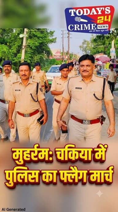 मुहर्रम को लेकर चकिया पुलिस का फ्लैग मार्च, सुरक्षा व्यवस्था हुई कड़ी
मोतिहारी जिले के चकिया अनुमंडल क्षेत्र में मुहर्रम पर्व को शांतिपूर्ण एवं सौहार्दपूर्ण माहौल में संपन्न कराने के उद्देश्य से बुधवार को चकिया थाना पुलिस द्वारा व्यापक फ्लैग मार्च निकाला गया। अनुमंडल पुलिस पदाधिकारी (डीएसपी) संतोष कुमार के नेतृत्व में निकले इस मार्च में जिला पुलिस बल, दंगा नियंत्रण दल, सशस्त्र वाहिनी के जवान एवं स्थानीय चौकीदार शामिल रहे।।।।।।।
#champaranfirstnews #chakianew #motiharinews #amiteshkumar #biharnews #ranita #news18biharjharkhand #bihareksoch #motiharipolice #motiharinewsupdate #Todays_24_Crime_News #motiharpolice #motihari #motiharisp #SSB #ssbmotihari #nepal #nepalnews #NepaliNewsToday #NepalPolitics #IndoNepalBorder #IndoNepal #Internacional #international #InternationalNews #international #internationalrelations #BMW #MangalPandey #helthdipartmentbihar
