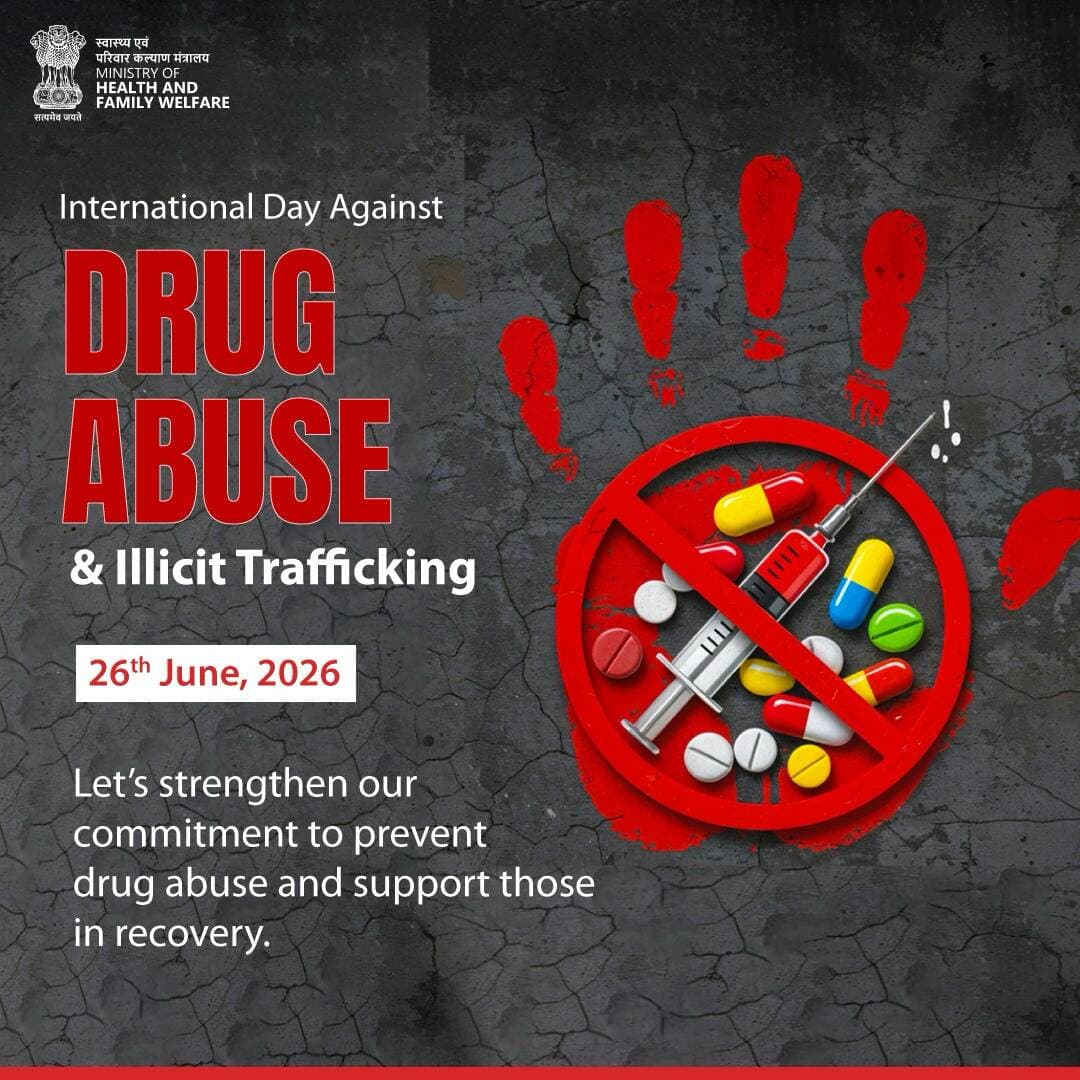 On this International Day Against Drug Abuse and Illicit Trafficking, let’s strengthen our commitment to preventing drug abuse and supporting those in recovery. Stand with us for a drug-free world. #SayNoToDrugs