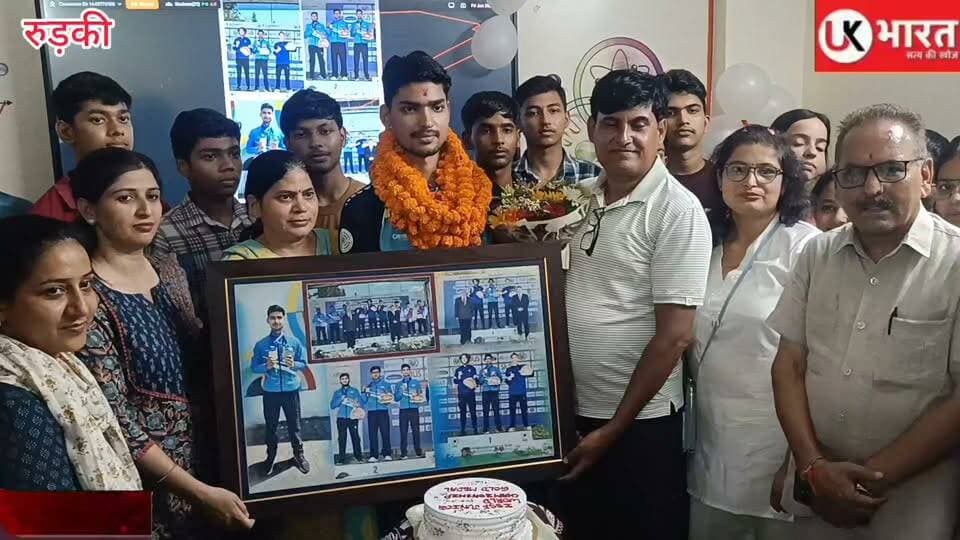 रुड़की के लाल अभिनव देशवाल का भव्य स्वागत, वर्ल्ड जूनियर शूटिंग में जीता स्वर्ण और रजत.... #ukbharat #roorkee #haridwar #uttrakhand #Congress #BJPGovernment
