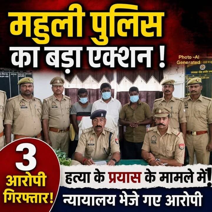 महुली पुलिस का बड़ा एक्शन ! हत्या के प्रयास के मामले में 3 आरोपी गिरफ्तार!
#UPNews #santkabirnagar #UPPolice #santkabirnagrpolice #viralpost