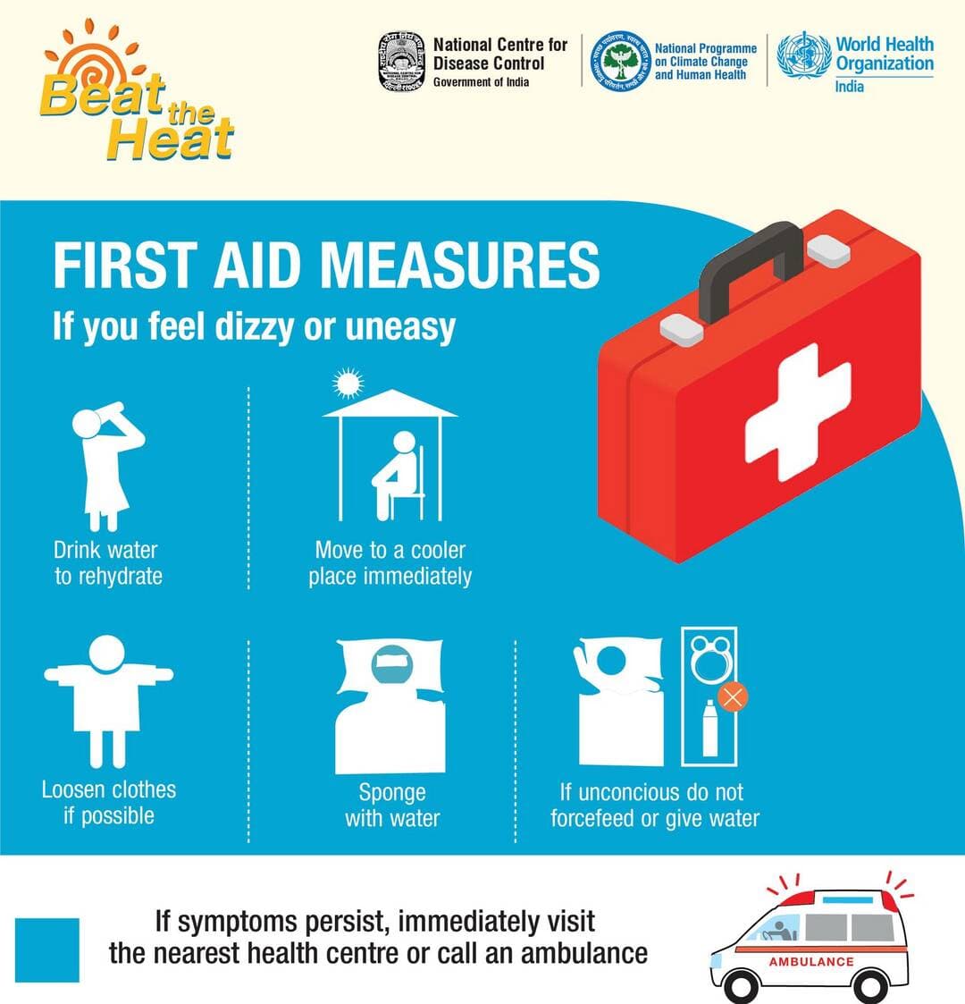 Heatwaves are here, but we can be prepared! Be heatwave ready with these first aid tips. Let's take care of each other during these sizzling days! #BeatTheHeat