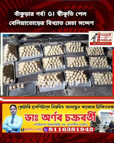 বাঁকুড়ার গর্ব! GI স্বীকৃতি পেল বেলিয়াতোড়ের বিখ্যাত মেচা সন্দেশ।।কি বললেন তারা দেখুন