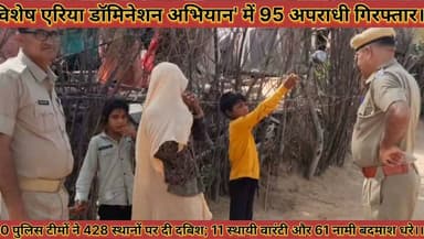 #विशेष_एरिया_डॉमिनेशन_अभियान_में_95_अपराधी_गिरफ्तार60पुलिस_टीमों_ने_428_स्थानों_पर_दी_दबिश
#vishesh #ariya #domineshan #abhiyan #me #95 #apradhi #girptar #60 #police #timo #ne #428 #sthano #par #di #dabish #news #didwanajila