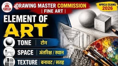 Elements of Art:- Tone,Space, Texture, Fine art| Drawing master Commission #hprca #26022 #26033