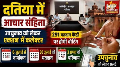 दतिया उपचुनाव का चुनावी बिगुल, आचार संहिता को लेकर कलेक्टर सख्त! MP News Datia
#MPNews #Collector #datiaelection #ByElection