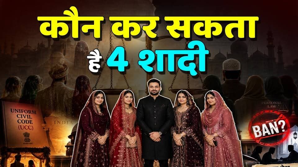 ⁉️कौन कर सकता है 4 शादी ? इतिहास💥, कानून और दुनिया का सच Explained
#KhabarExpert
#viralvideoシ
#itihas
#trendingnow