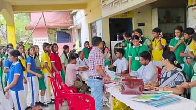 कस्तूरबा गांधी आवासीय विद्यालय में स्वास्थ्य शिविर किया गया आयोजित। #garhwanews