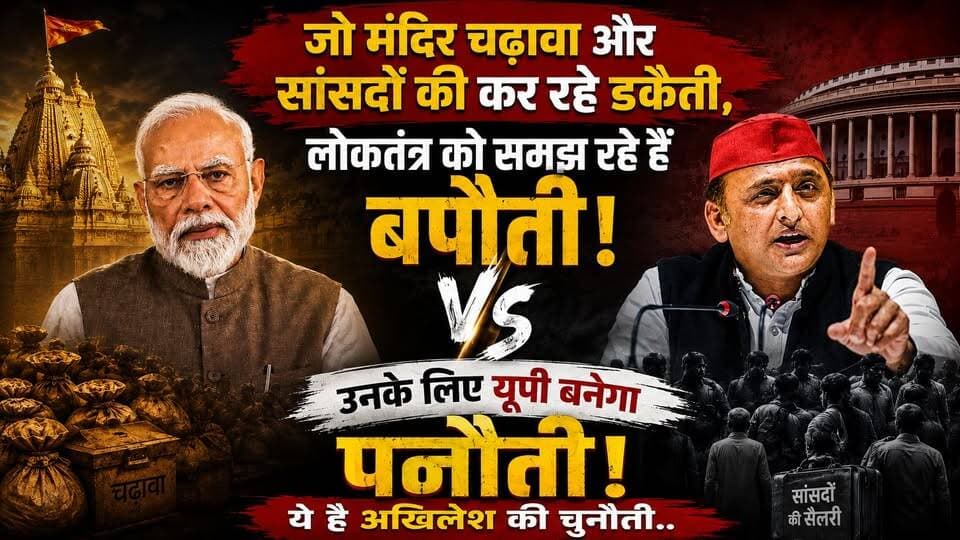 "चढ़ावा, डकैती और बपौती..." जानिए अखिलेश की इस बड़ी चुनौती के मायने। खबरों के खिलाड़ी
#AkhileshYadav #NarendraModi #AmitShah #YogiAdityanath #RajnathSingh #UPPolitics #samajwadipartyofficial #yadavakhilesh #UPNews #LokSabhaElection2024 #akhileshyadavspeech #BreakingNews #UPChunav #Election2027 #rammandir #rammandirchandachori #khabarokekhiladi