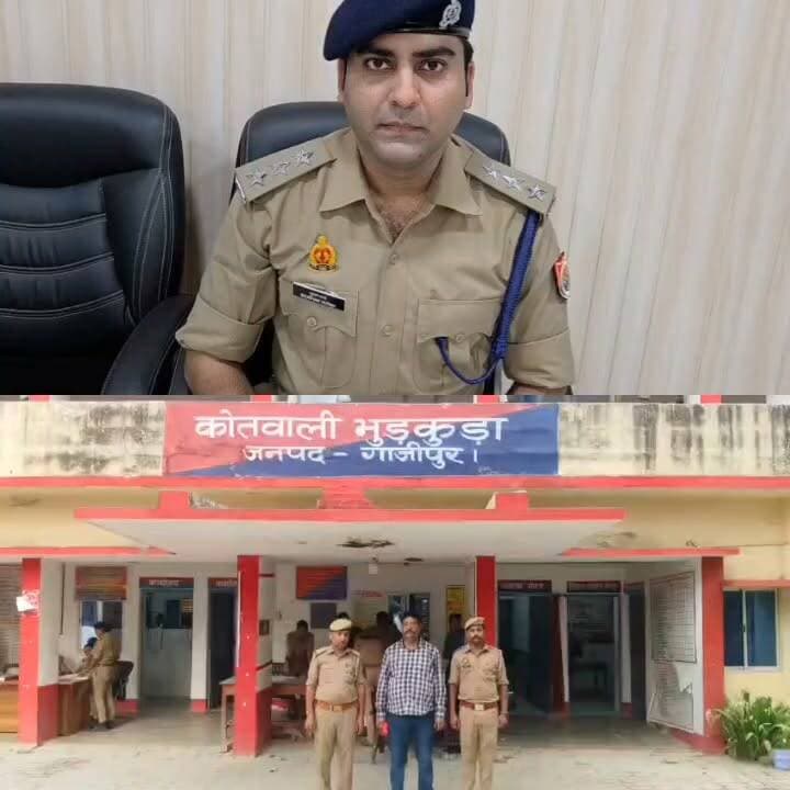 #गाजीपुर।
पिस्टल दिखाकर धमकाने वाला दबंग गिरफ्तार।
भुड़कुड़ा थाना क्षेत्र के झोटना गांव का मामला।
पुलिस ने लाइसेंसी पिस्टल,12 कारतूस भी किये जब्त।
पिस्टल दिखाकर पैसो की मांग का आरोप। #GhazipurNews #NewsUpdate #BreakingNews #newsghazipur #bharatnews61