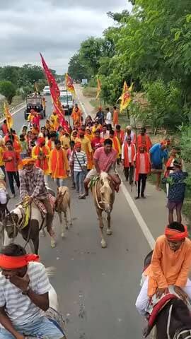 #Chhapra Saran bihar #mahajanpur siv mandir Kalash Yatra #Hanuman ji ki Pran #pratishtha aast jaam