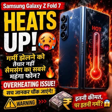Samsung Z Fold 7 Heating Test: लाखों का फोन और इतनी ज्यादा हीटिंग? खरीदने से पहले ये वीडियो जरूर देखें! 📱
#SamsungGalaxyZFold7 #SamsungZFold7 #GalaxyZFold7 #SamsungHeatingIssue #TechNews #SmartphoneReview #SamsungFoldable #ViralTech #GadgetReview #BTNewsBihar