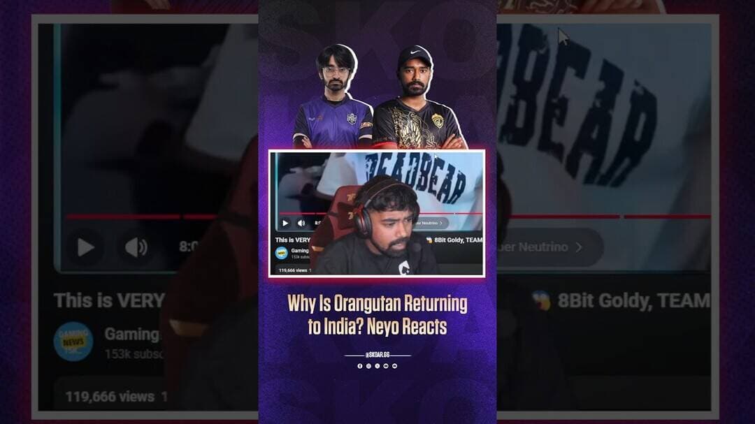 Why Is Orangutan Returning to India? Neyo Reacts 😱#orangutan #neyo #ewc #pubgmobile #bgmi #bgminews