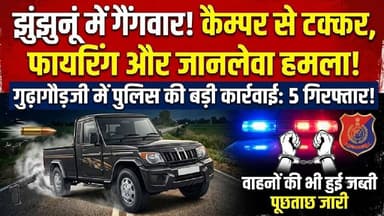 #झुंझुनू गैंगवार में बड़ा एक्शन, फायरिंग-टक्कर कांड के 5 आरोपी गिरफ्तार #jhunjhununews #viralnews