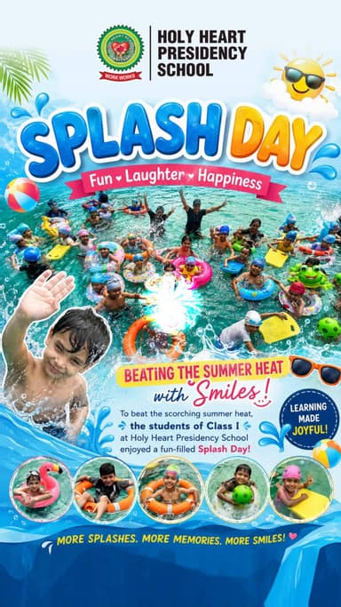Splash Day Fun at Holy Heart Presidency School | Beating the Summer Heat with Smiles!
