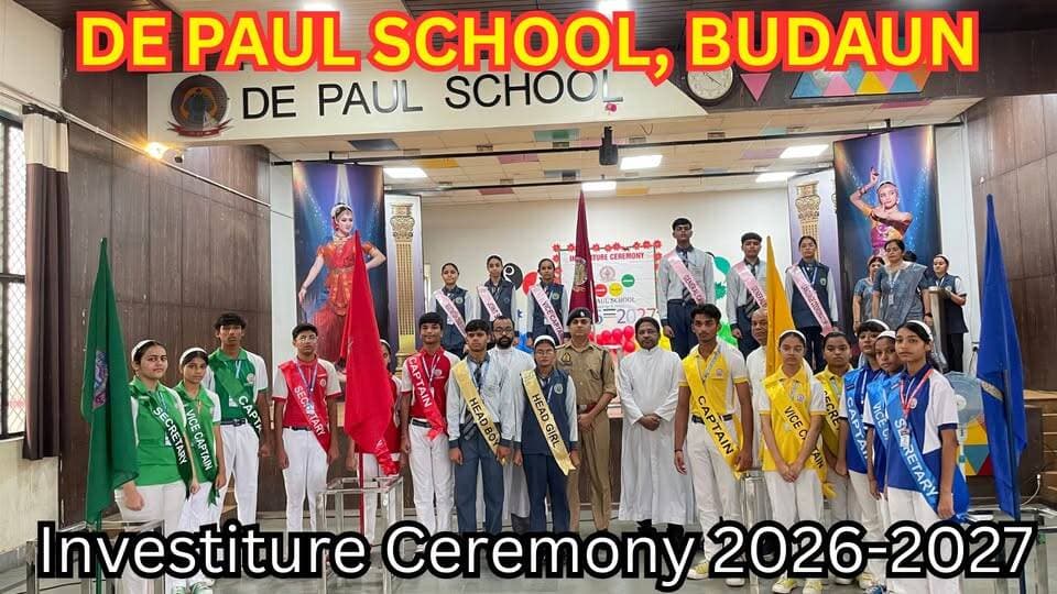 DE PAUL SCHOOL BUDAUN में Investiture Ceremony 2026-27 की भव्य शुरुआत! Badminton Court का हुआ शानदार उद्घाटन | #DePaulSchool #Budaun #InvestitureCeremony2026 #BadmintonCourt #SchoolNews #Education #BudaunNews #UPNews #Students #Leadership #BreakingNews #SatyamevBharatNews सत्यमेव भारत न्यूज