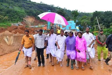 വൈദ്യുതി വകുപ്പ് മന്ത്രി സണ്ണി ജോസഫ് കള്ളാടി മണ്ണിടിച്ചിൽ ഉണ്ടായ ദുരന്ത മേഖല സന്ദർശിച്ചു
#newsonewayanad