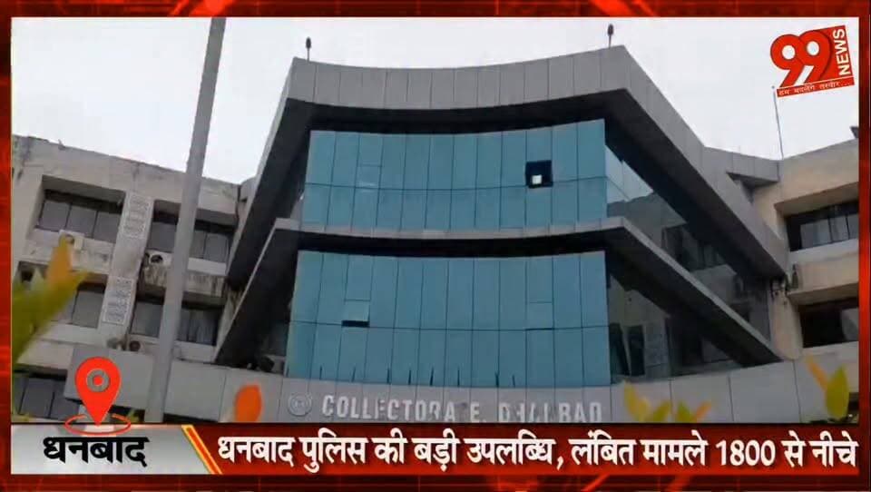 #धनबाद #पुलिस की बड़ी #उपलब्धि, #लंबित मामले 1800 से नीचे, #अपराध में 30% की कमी का #दावा, #मासिक #अपराध समीक्षा #बैठक में #एसएसपी बोले—409 नए #केस #दर्ज, 460 मामलों का #निस्पादन