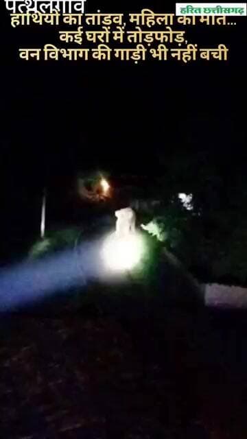 हाथियों का तांडव गाड़ी पर हमला, कई घायल #jashpurnews #news #हाथी