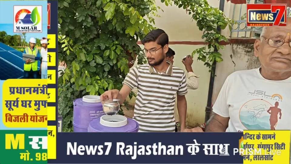 #live एकादशी के अवसर पर कुशालगढ़ के बाबा श्याम के दरबार में उमड़ी श्रद्धालुओं की भीड़ #gangapurcity #news7rajasthan #babashyam