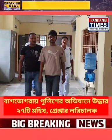 বাগডোগরায় পুলিশের অভিযানে উদ্ধার ২৭টি মহিষ, গ্রেপ্তার লরিচালক
#viralvideo #highlights #everyonefollowers #viralreelsシ #viralpost #ViralVideo #everyone #allfollowers