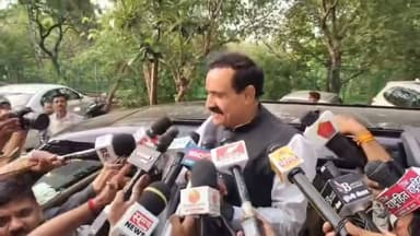 पूर्व मंत्री नरोत्तम मिश्रा भोपाल पहुंचे मीडिया से की चर्चा