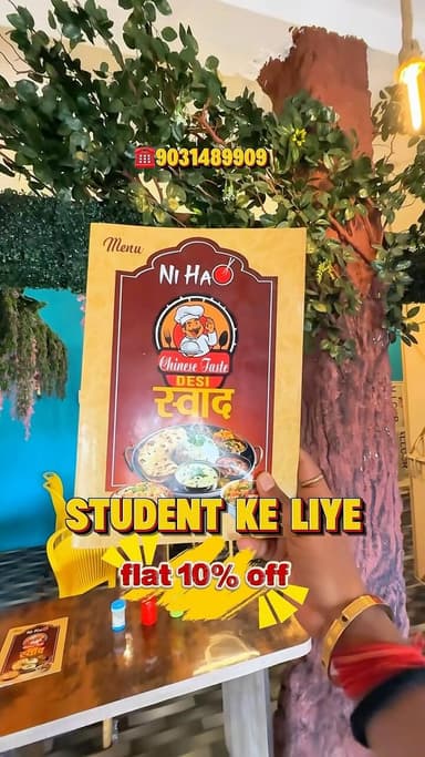 To aap kab jaa rhe ho Kolkata style chicken Biryani ka taste karne
📍Nihao Restaurant
Near Gn college Barmasiya Dhanbad
For any query call☎️9031489909
#dhanbad #jharkhand #reels #foodoffer #restaurant