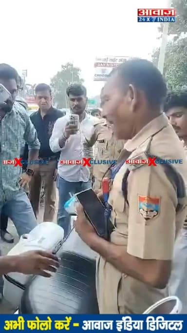रुद्रपुर के नैनीताल रोड पर चेकिंग के दौरान पुलिस कर्मी से अभद्रता मामले में मुकदमा हुआ दर्ज