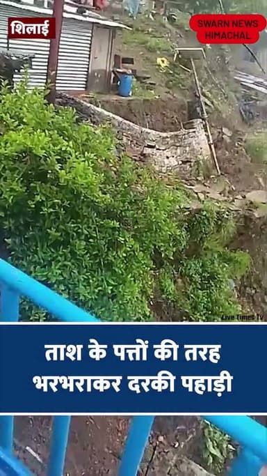 * शिलाई के बाबरी गांव में भारी भूस्खलन, देखते ही देखते पूरी पहाड़ी भरभराकर दरक गई।
* भूस्खलन का भयावह वीडियो सोशल मीडिया पर वायरल...