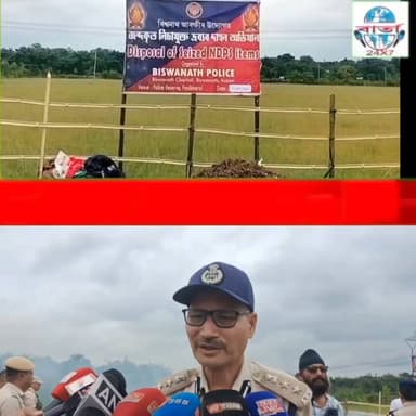 *বিশ্বনাথ জিলা আৰক্ষীয়ে দহন কৰিলে প্ৰায় ৮৬ লাখ টকা মূল্যৰ নিচাজাতীয় ড্ৰাগছ, ভাং ইত্যাদি সামগ্ৰী।
ৰাজ্যত ড্ৰাগছৰ বিৰুদ্ধে অব্যাহত আছে প্ৰশাসনৰ কঠোৰ পদক্ষেপ। ইয়াৰ অংশ হিচাপে আজি বিশ্বনাথত বৃহৎ পৰিমাণৰ জব্দকৃত নিচাযুক্ত দ্ৰব্য দাহন কৰা হয়।
বিশ্বনাথ জিলা আৰক্ষীৰ বিশেষ উদ্যোগত, আজি পানীভড়ালৰ আৰক্ষী চাউনিত বিগত বৰ্ষত জব্দ কৰা প্ৰায় ১৬৩ কিলোগ্ৰাম গাঞ্জা আৰু ১৮.৫ গ্ৰাম হেৰইন জুইত জাহ নিয়া হয়। জানিব পৰা মতে, আজি দাহন কৰা এই সামগ্ৰীসমূহৰ আনুমানিক বজাৰ মূল্য প্ৰায় ৮৬ লাখ টকা। ইয়াৰে গাঞ্জাখিনিৰ বজাৰ মূল্য প্ৰায় ৮২ লাখ আৰু হেৰইনখিনিৰ মূল্য প্ৰায় ৪ লাখ টকা বুলি আৰক্ষীয়ে জানিবলৈ দিছে।
এই সমগ্ৰ দাহন প্ৰক্ৰিয়াটো বিশ্বনাথৰ জ্যেষ্ঠ আৰক্ষী অধীক্ষক অজাগৌৰান বসুমতাৰী, ন্যায়িক দণ্ডাধীশ প্ৰাঞ্জিতা কোঁৱৰ আৰু কাৰ্যবাহী দণ্ডাধীশ সংযুক্তা গগৈৰ উপস্থিতিত সুচাৰুৰূপে সম্পন্ন কৰা হয়।
আনহাতে, উল্লেখযোগ্য যে, আজি নলবাৰীৰ ১৪ নং আৰক্ষী বাহিনীৰ মুখ্য কাৰ্যালয়তো ৰাজ্যৰ মুখ্যমন্ত্ৰী ড° হিমন্ত বিশ্ব শৰ্মাই কেন্দ্ৰীয়ভাৱে জব্দকৃত নিচাযুক্ত সামগ্ৰী দাহন কৰি এক কঠোৰ বাৰ্তা প্ৰেৰণ কৰে।"
#public #friends #highlights #news #viral #reels #everyone #facebook #police #biswnath #crime #Gohpur