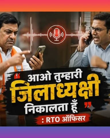 BJP ज़िलाध्यक्ष और RTO अधिकारी के बीच बहस
Audio वायरल !
#viralreels #videoviral #shorts #nonfollowers #BJP4IND