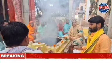 राम मंदिर चढ़ावा चोरी मामले को लेकर पन्ना में महिला कांग्रेस का विरोध,हनुमान मंदिर में किया 'सद्बुद्धि यज्ञ', सुंदरकांड का हुआ पाठ दोषियों पर निष्पक्ष और कठोर कार्रवाई की उठाई मांग