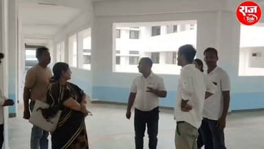 ककरहटी में नवनिर्मित सीएम राइज विद्यालय भवन का प्राचार्य एवं भाजपा मंडल अध्यक्ष ने किया निरीक्षण
