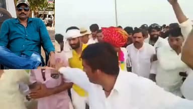 जगन गुर्जर को न्याय दिलाने बेटे को पगड़ी पहनाकर गुर्जर समाज हजारो गाड़ियो के साथ रवाना!!😢😊☺️
हाकिम बैंसला,प्रहलाद खटाना गुर्जर समाज ने #धौलपुर बाड़ी में कूच!!