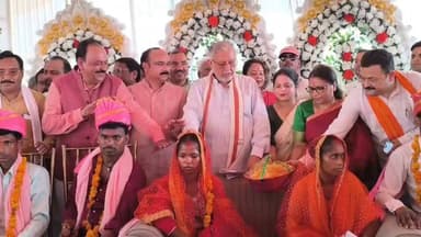 सामूहिक विवाह समारोह में 40 मुस्लिम जोड़ो सहित 229 जोड़ो ने लिए फेरे....see more