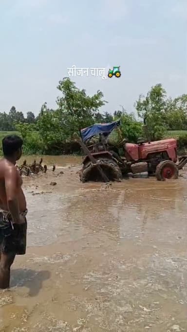 फस गया ट्रेक्टर 🚜🚜 #videoviral