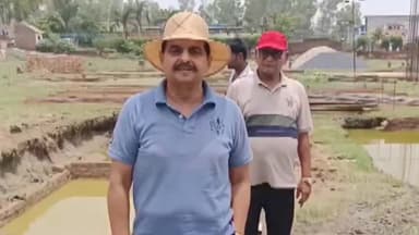 पलवल: पलवल में भारी बारिश के कारण महारानी परमावती गर्ल्स कॉलेज की साईट में भरा पानी, मशीनों के माध्यम से निकाला गया