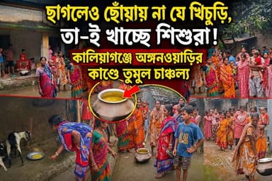 ছাগলেও ছোঁয়ায় না যে খিচুড়ি, তা-ই খাচ্ছে শিশুরা!কালিয়াগঞ্জের অঙ্গনওয়াড়ির কাণ্ডে তুমুল চাঞ্চল্য"!
#khabarjanakhantha
#Kaliyaganj