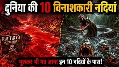 दुनिया की 10 सबसे vinaskari नदियां 😱 | 10 Most destructive Rivers in the World in Hindi