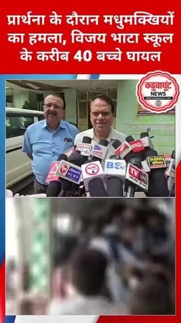प्रार्थना के दौरान मधुमक्खियों का हमला, विजय भाटा स्कूल के करीब 40 बच्चे घायल